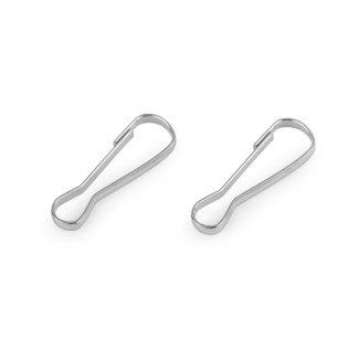 Karabinka na zip mini, 6x17 mm, PLATINOVÝ odstín