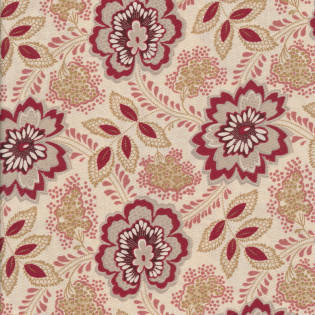 Látka MODA FG Chateau De Chantilly - velký motiv na smetanové