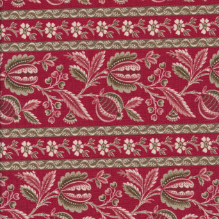 Látka MODA FG Chateau De Chantilly - pruhy červené
