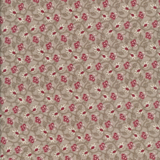 Látka MODA FG Chateau De Chantilly - liánka na šedo/hnědé