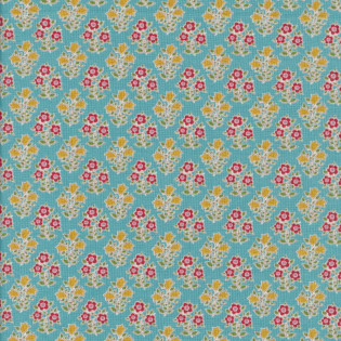 Látka Tilda Jubilee Farm Flowers Teal