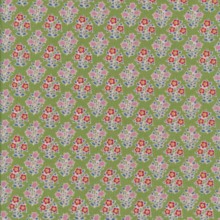 Látka Tilda Jubilee Farm Flowers Green