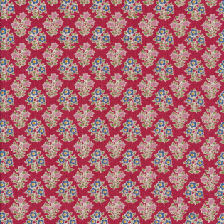 FQ Tilda Jubilee Farm Flowers Red