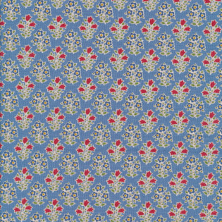 FQ Tilda Jubilee Farm Flowers Light Blue