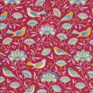 Látka Tilda Jubilee Bird Tree Red