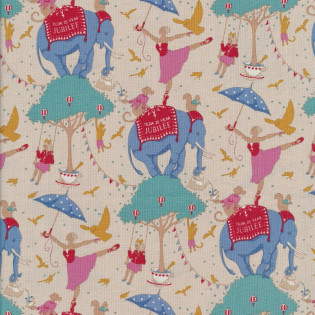 Látka Tilda Jubilee Circus Life Jubilee Creme
