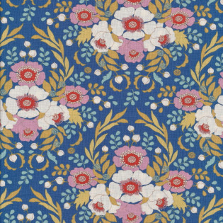 Látka Tilda Jubilee Anemone Blue