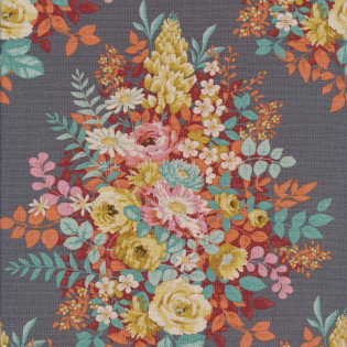 Látka Tilda Chic Escape Whimsyfower Grey