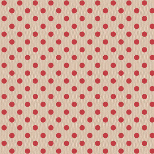 Tkaná bavlna TILDA Creating Memories - Winter - Polkadot Red