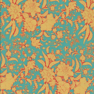 FQ TILDA Bloomsville Abloom Turquoise