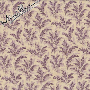 FQ MODA Mill Creek - smetanová s fialovou větvičkou