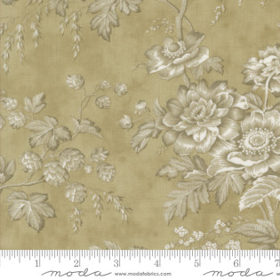 Látka MODA 3 Sisters Meadow Greens - zelené květy pastel