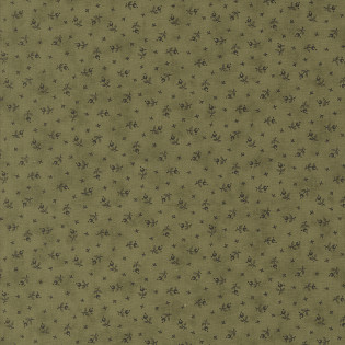 Látka MODA 3 Sisters Meadow Greens - zelené mini kvítko trávová