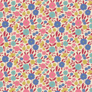 Látka Tilda Wallflower Janice Red