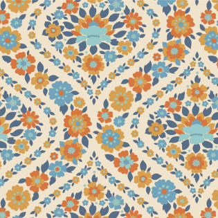 Látka Tilda Wallflower Bianca Blue