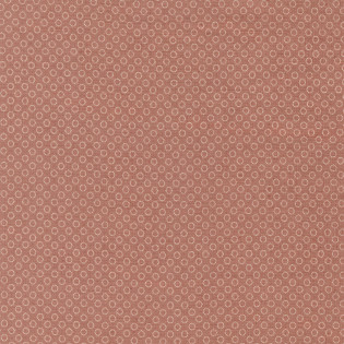 Látka MODA FG Joie De Vivre - smetanové kroužky na starorůžové