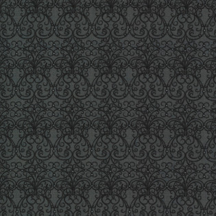 Látka MODA - Boudoir, ornament na černé