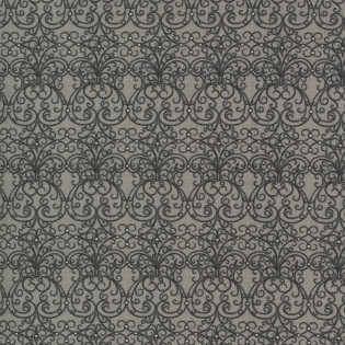 Látka MODA - Boudoir, ornament na šedé
