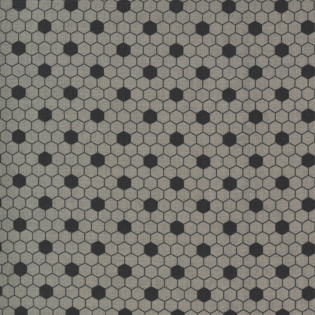 Látka MODA - Boudoir, hexa plástve na šedé