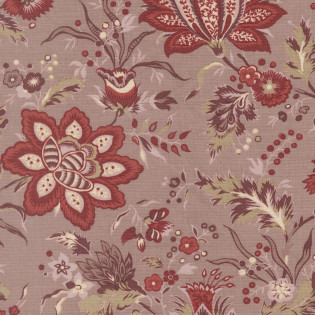 Látka MODA FG - Fleur De Paris - velký motiv na lila