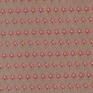 Látka MODA FG - Fleur De Paris - koso s kvítkem na lila